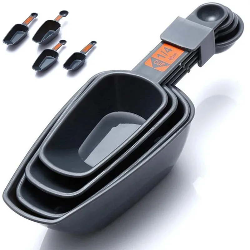 Juego de 4 cucharas medidoras  - Home Cooking Cookbook reseña y precio